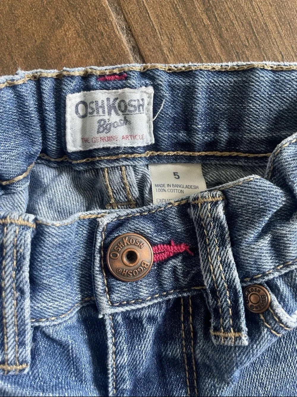 OshKosh B'gosh Light Blue Flare Jeans with Embroidered Heart